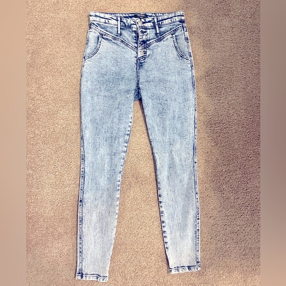 Wild Fable (Target) High Rise Acid Wash Skinny Jeans - Picture 2 of 5